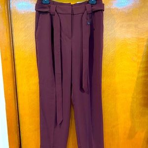 Express High Rise Ankle Paperbag Pants Size 6R